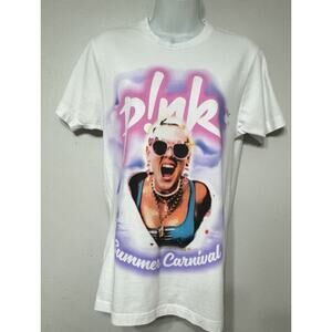P!NK Pink Alecia Moore Summer Carnival 2023 Women’s Size Small Shirt Trustfall